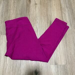 Calia Pink Textured Women’s Cropped Leggings Size Medium